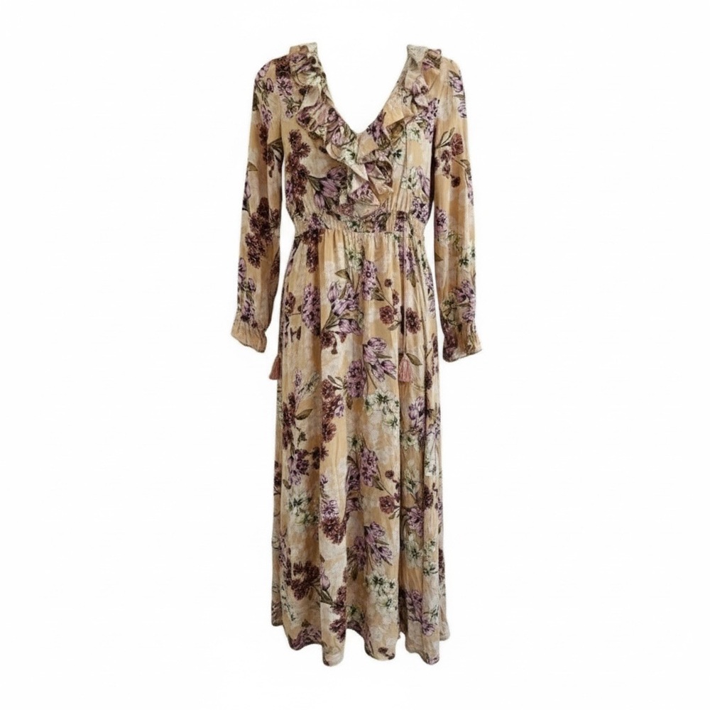 Anthropologie Jaase Floral Maxi Dress Small